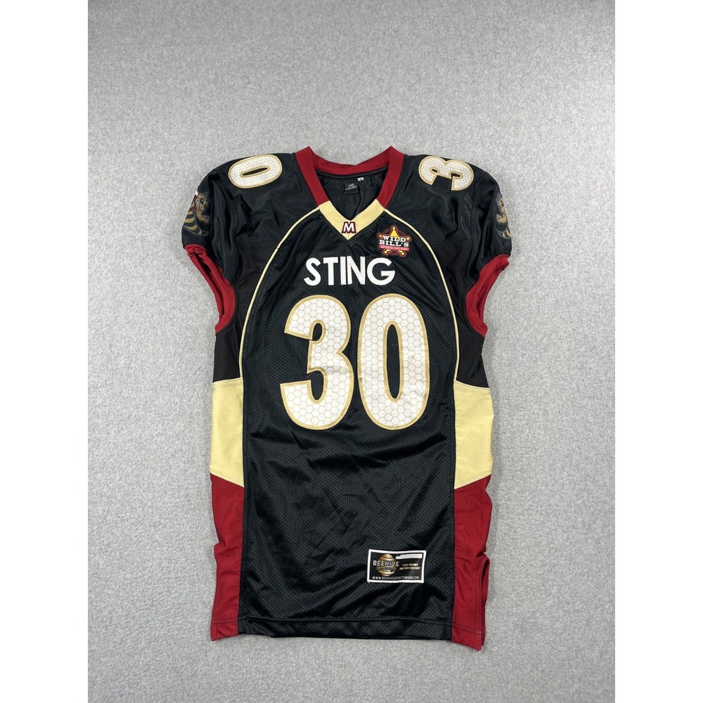 Vintage Minnesota Sting Football Club Jersey Men M Black Red Pro Cut MPFL